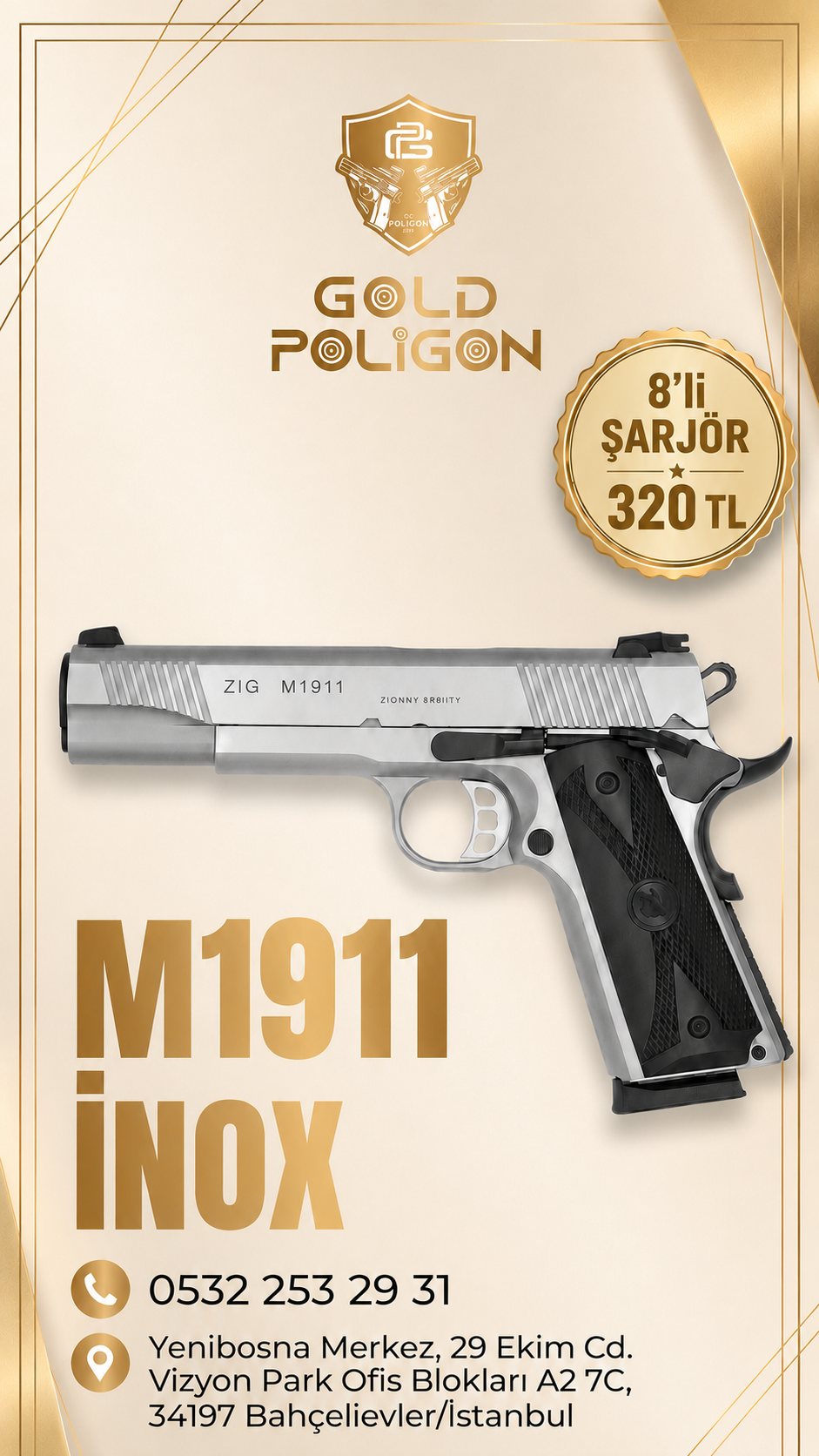 Klasik .45 ACP kalibresini modern işçilikle buluşturan ZİG M...